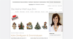 Desktop Screenshot of kuehn-zinn.de
